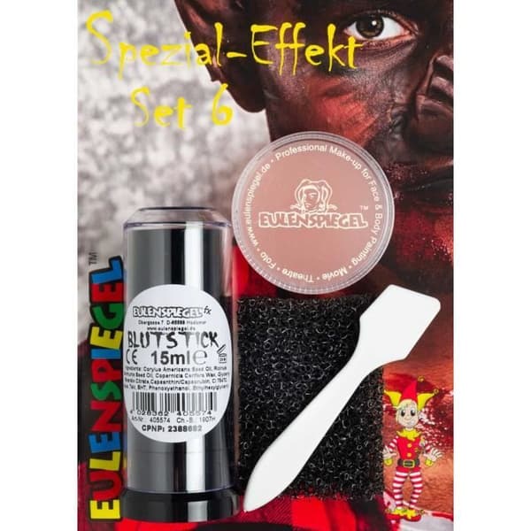 SET MED 6 UGGLESPEGLAR MED SPECIELL HALLOWEEN-EFFEKT EULENSPIEGEL 4060