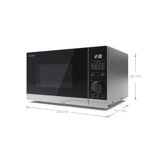 Mikrovågor - Sharp - PS234AES - 900W - 23L - Silver/Svart