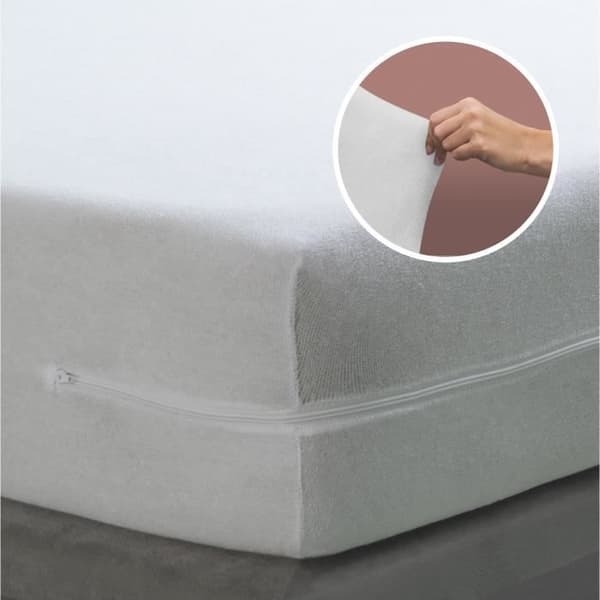 Madrasskydd - TURAL - 80x190/200cm - 100% bomull - Elastisk - Tvättbar
