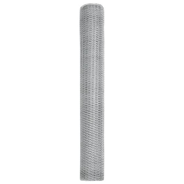 vidaXL Hexagonal stängsel 1.4x25 m i galvaniserat stål 42005689