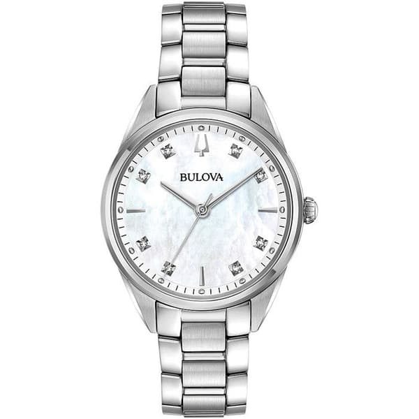 Klocka - Silverstål - Bulova - 96P199