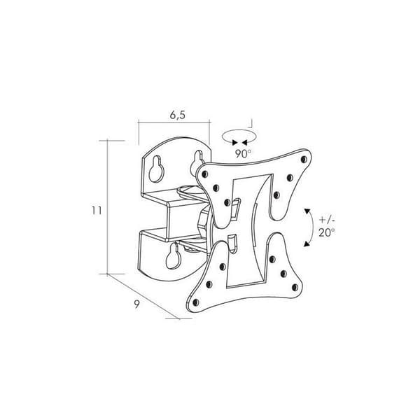 ITB AMLI604530B plattskärmsbordsfäste