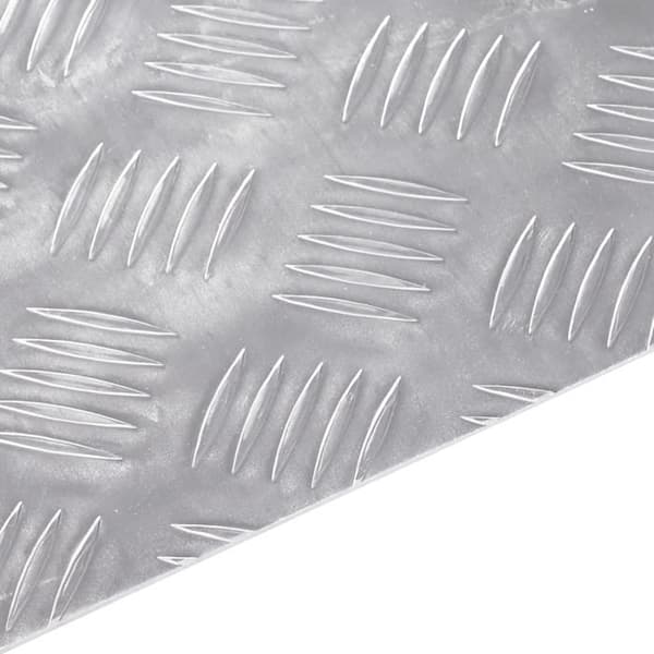 Rutschfria aluminiumplattor checker 2 st 40x40 cm