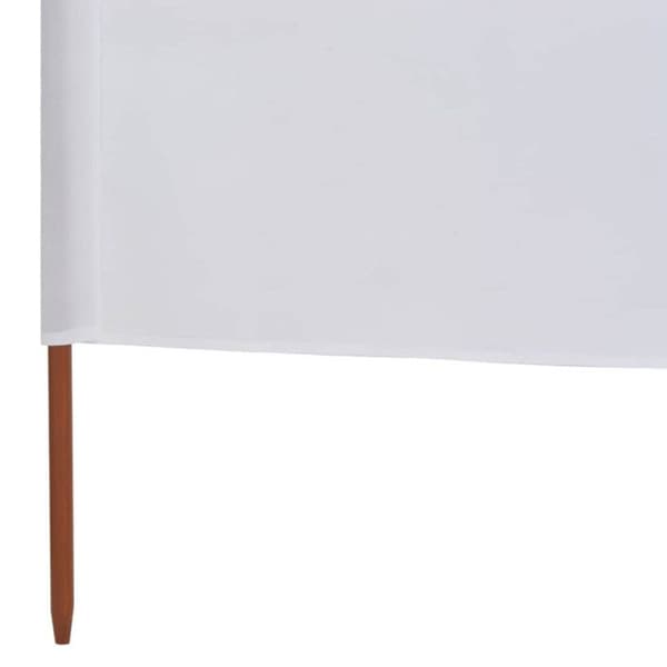 Paravent - vidaXL - 6 paneler - Non-woven tyg - Trä - Elegant utomhus