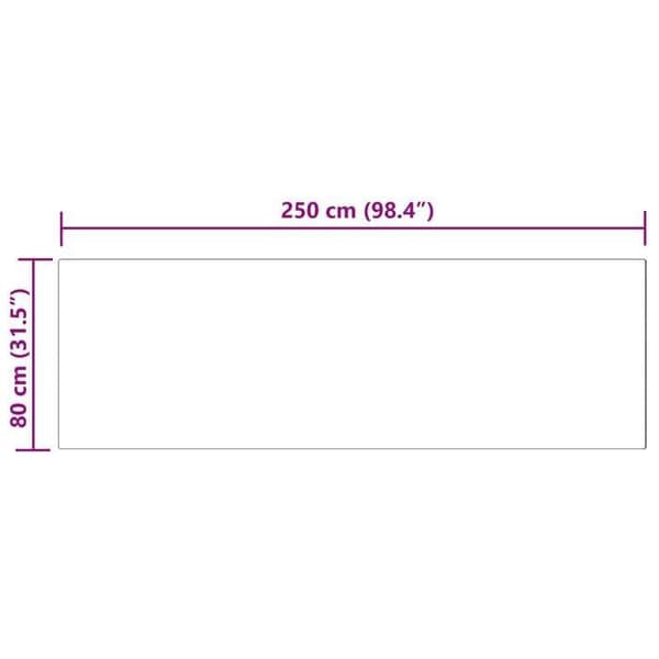 Matta - VIDAXL - Tafalla - Rosa - 80 x 250 cm - Polyester