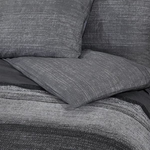 vidaXL Påslakanset Mörkgrå 220x240 cm Bomull 136482