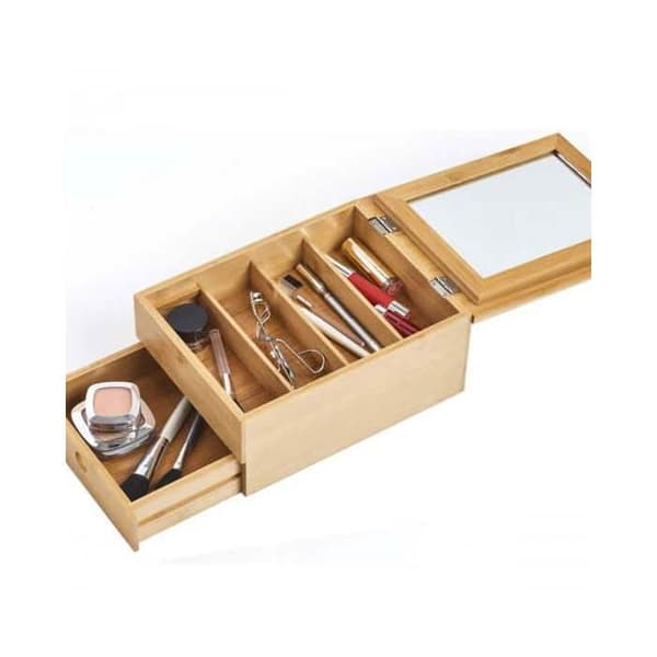 Makeup förvaringslåda med spegel
