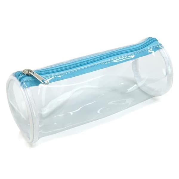 Pennfodral - WAYTEX - Transparent - Blixtlås - Längd 21 cm