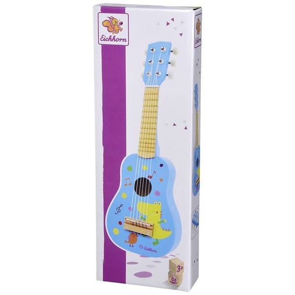 Gitarr - EICHHORN - Musik Trägitarr - 6 strängar - 54 cm - Från 3 år - Blå