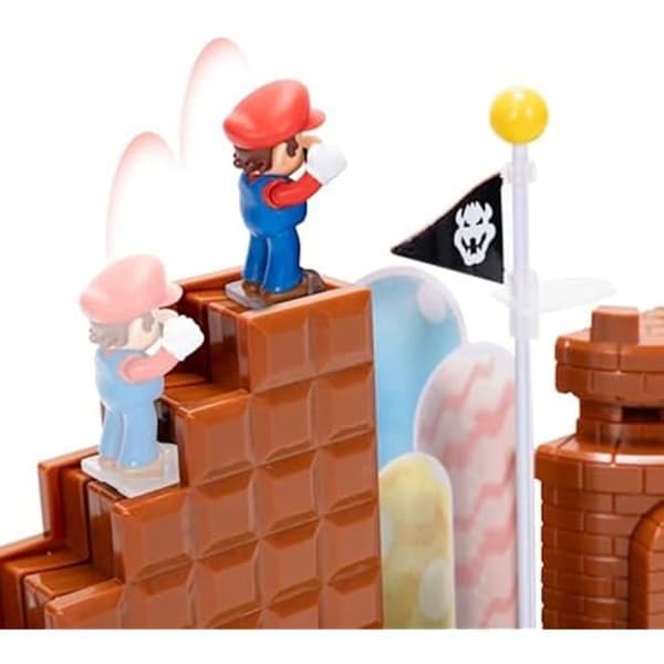 Figur - SUPER MARIO - Mario - 6,35 CM - Interaktivt slott - Trappor ingår
