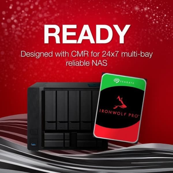 Intern hårddisk - SEAGATE - IRONWOLF PRO 8To - SATA 6 Gbits/s - 7200RPM