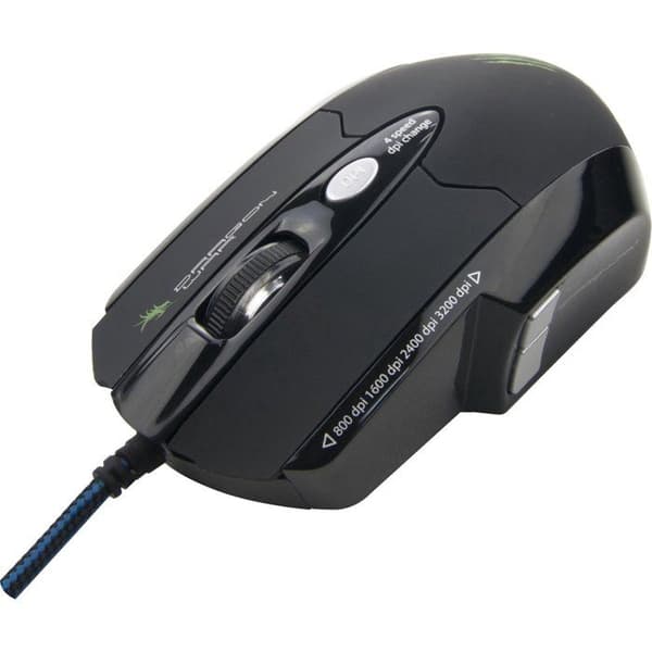 Dragon War Leviathan Gaming Mouse - Laserteknik - 9 programmerbara knappar - 3200 dpi upplösning