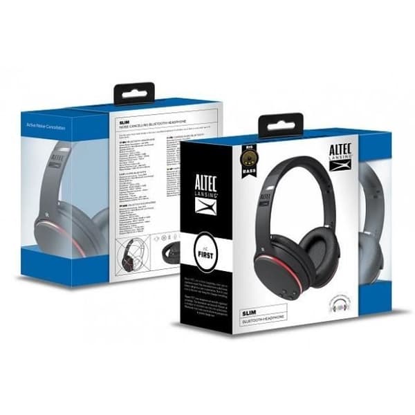 “SLIM” SVART Bluetooth-hörlurar / AL-CAQN01