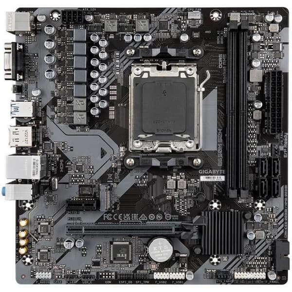 Moderkort - GIGABYTE - B650M S2H - AM5 - DDR5 - 128 GB max
