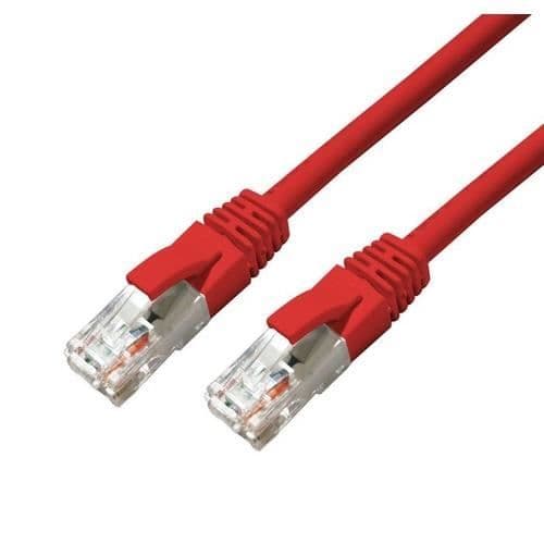 Nätverkskabel - Micro Connect - Cat6a - 15m - U/UTP (UTP) - Röd