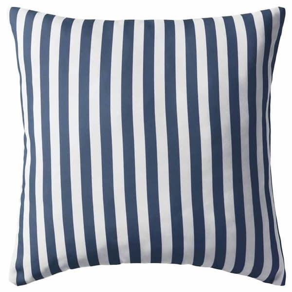 vidaXL Utomhuskudde 2 st Stripe Print 45 x 45 cm Blå