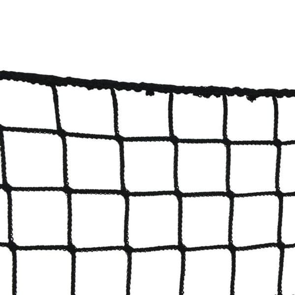 Hö nät 2 st rektangulär svart 150x90 cm PP