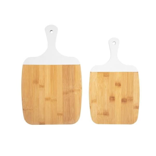 Skärbrädeset - PRESENT TIME - Gourmet - 38x23 cm - Vit - Bambu