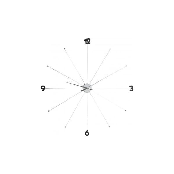 Klocka Paraply Chrome och Black Kare Design