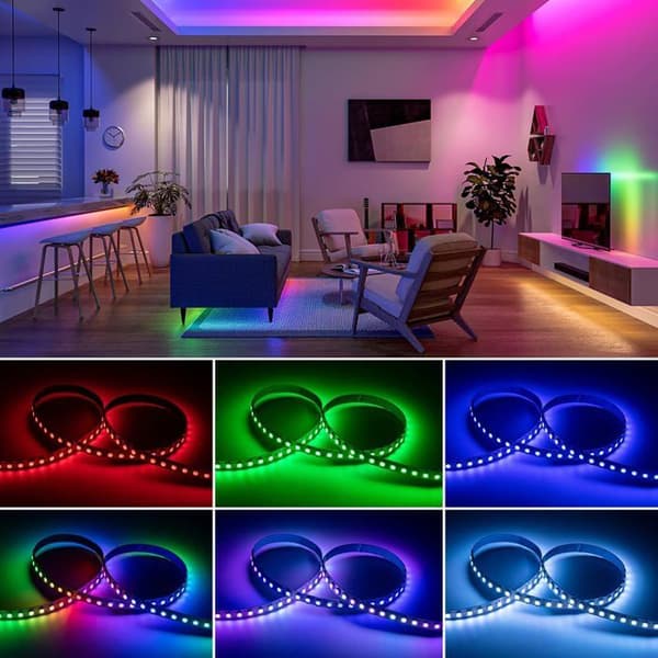 LED-stripe - BTF-LIGHTING - WS2812b - 5 m - 60 LEDs - Individuellt adresserbar