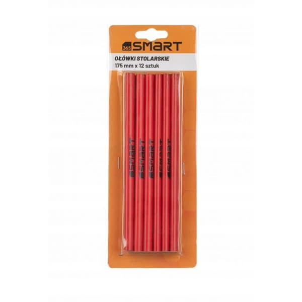 Markering - Smart365 mjuka snickarkritor, 175 mm, 12 stycken