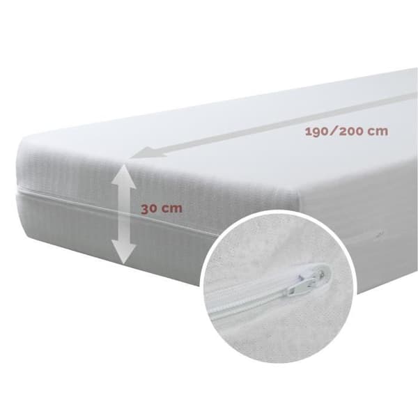Madrasskydd - TURAL - Extra Elastisk - 80x190/200cm - Paket med 2 - Bomull och Elastan