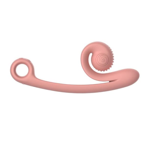 Snail Vibe Curve Double Vibrator - Peach Pink