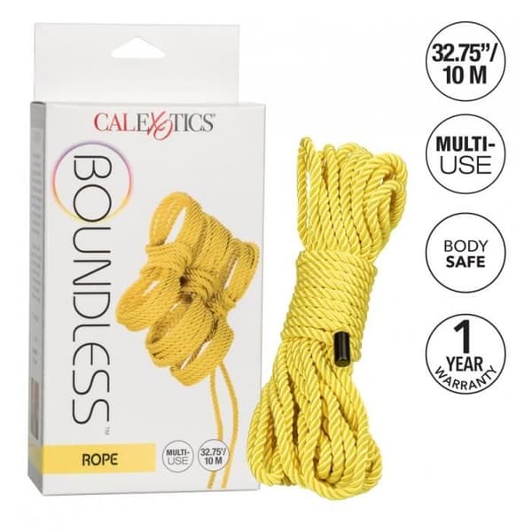 ROPE & BINDS Gränslöst bondage-rep 10m Yellow Calexotics