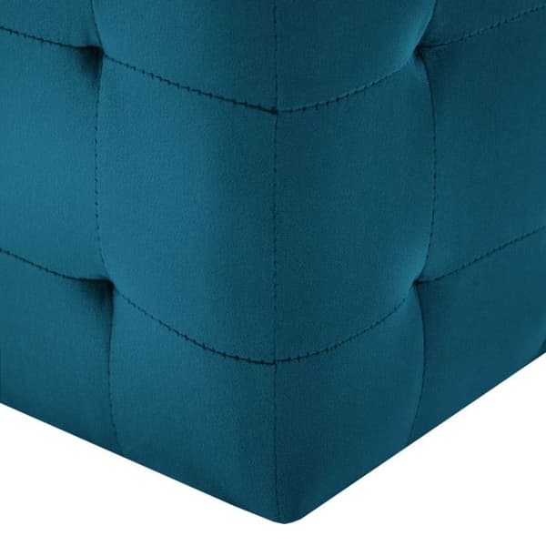 vidaXL 2 st Påsar Blå 30 x 30 x 30 cm Sammetstyg