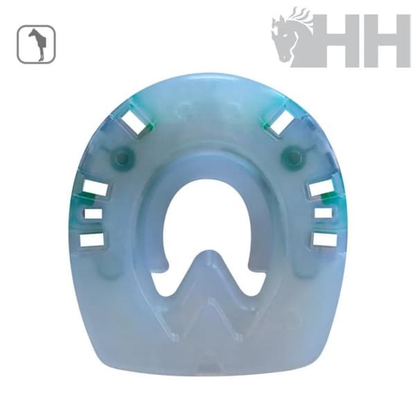 Hästsko med 2 framklackar Duplo Extra Klippt - vit - Vit - 154 mm