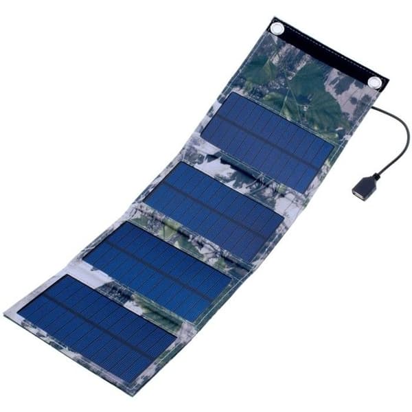 Solpanel 6W, USB 5V, 1.2A, ES-4