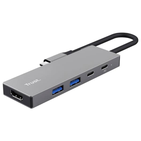 Trust USB-C 5-i-1 Dalyx Dalyxgrå