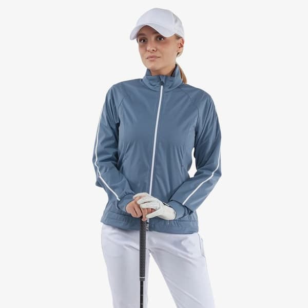 Damregnjacka Galvin Green Lissy - månsken blå/vit