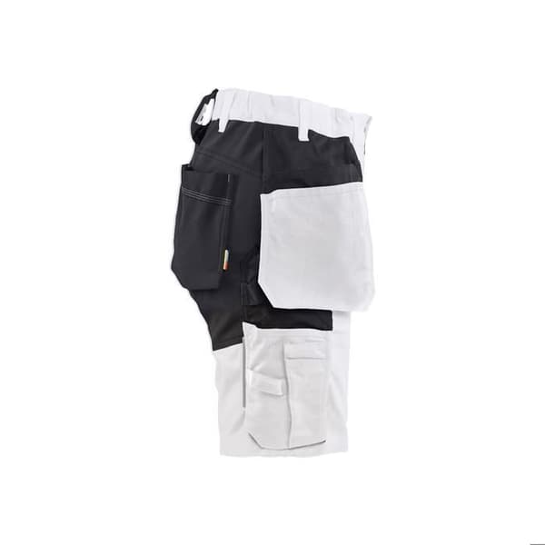 Kvinnlig målarshorts Blaklader - vit/svart