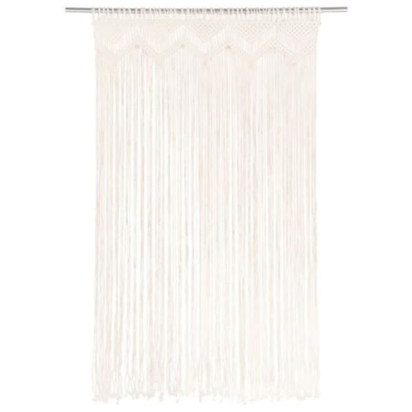 vidaXL Macrame Gardin 140x240 cm Bomull