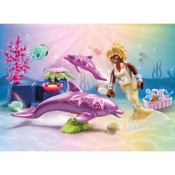 PLAYMOBIL 71501 Sjöjungfru med delfiner