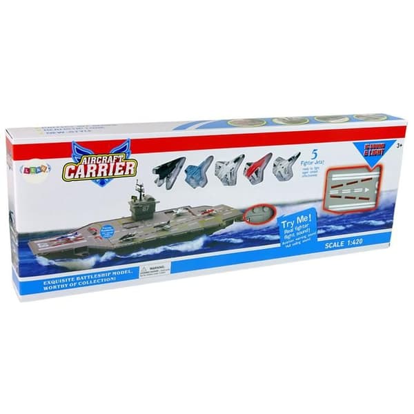 Navy Aircraft Carrier Jetflygplan 5 st Ljud Ljus