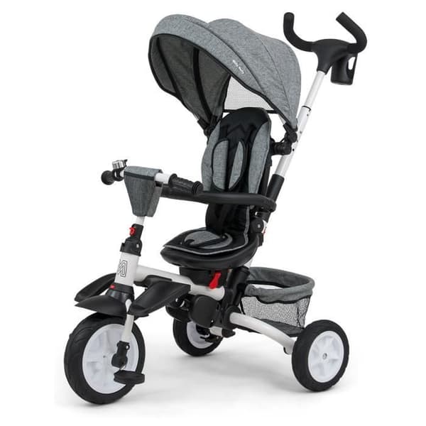 Buggy Trike - Milly Mally - Stanley - Polyester Grå/Svart - 109 cm - 10 månader till 4 år