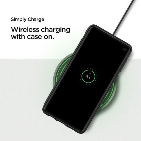 Skyddsfodral - Spigen - Rugged Armor - Svart - Anti-chock - Mjuk