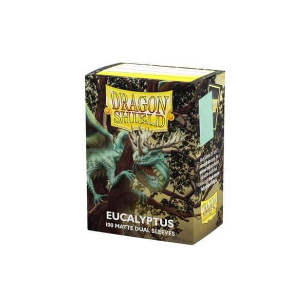 Kortfickor - Dragon Shield - Dual Matte - Eucalyptus - 100 ärmar - Flerfärgad