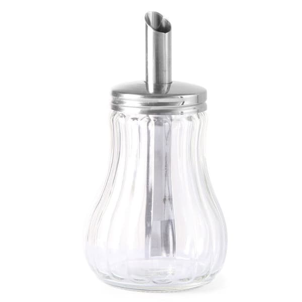 Glas sockerbehållare med sockerdispenser, diameter 80 mm, 200 ml - Hendi 452400