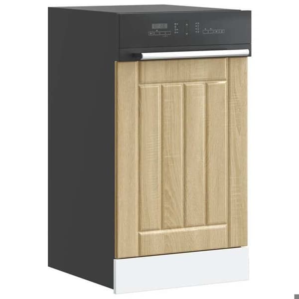 vidaXL Diskmaskinpanel Lucca Sonoma ek ingenjörsträ 853890