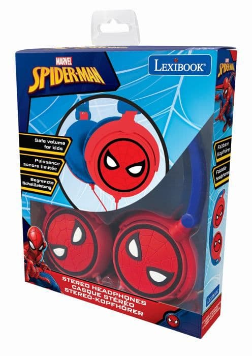 SpiderMan hopfällbara trådbundna stereoheadset