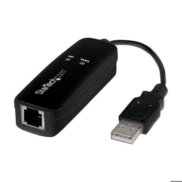 Modem fax USB extern - STARTECH - 56K - V.92 - USB 2.0 - ITU-T V.17, V.29, V.27