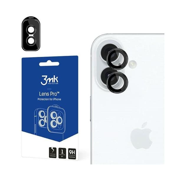 Objektivskydd för iPhone 16 3MK Lens Protection Pro Svart