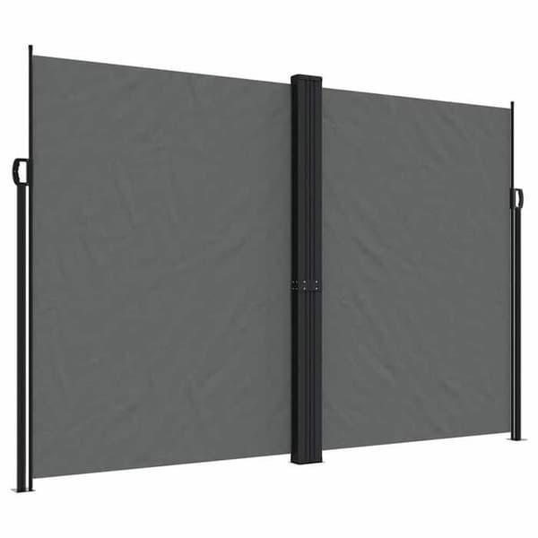 vidaXL Retractable sidoventil grå 220x1200 cm 4004868
