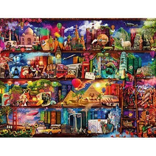 Ravensburger Världen av Böcker - Pussel 2000 bitar, 98 x 75 cm (liggande format)