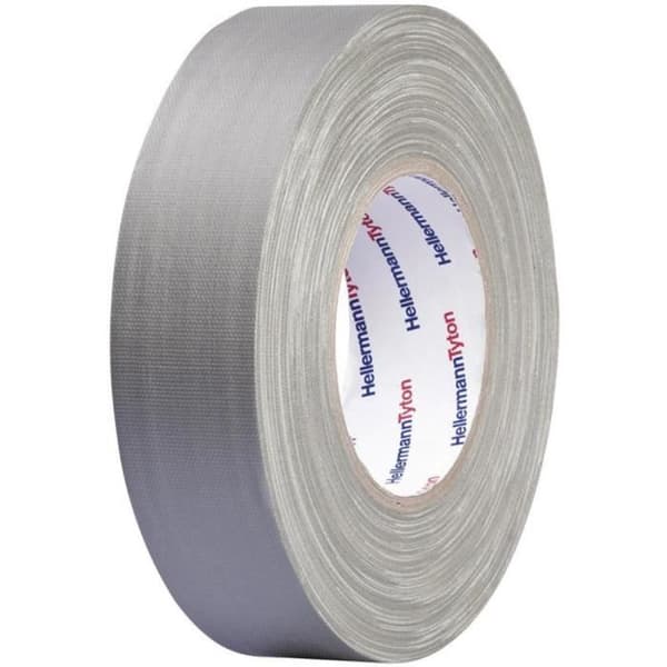 HelaTape Tex HellermannTyton 712-00206 grå (L x b) 10 m x 19 mm gummi 1 st(s)