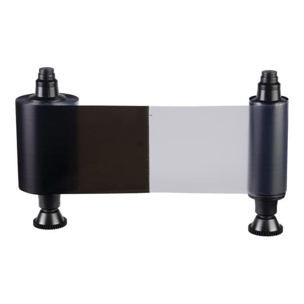 Evolis monokromt tryckband - Dualys, Dualys3 Basic, Pebble 4, Securion - Svart + Overlay (KO)