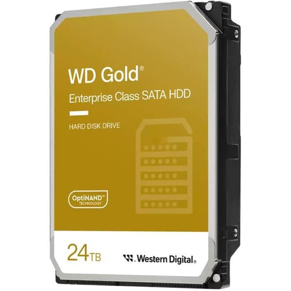 WD Gold - Hårddisk - 24 To - 3,5" - 7200 varv/min